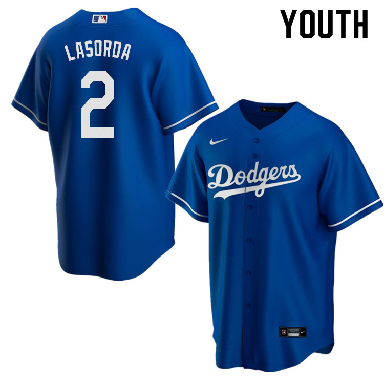 Nike Youth #2 Tommy Lasorda Los Angeles Dodgers Baseball Jerseys Sale-Blue